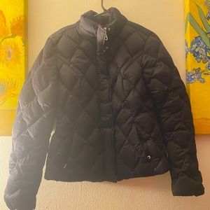 Eddie Bauer Black Puffer Coat- Sz Medium